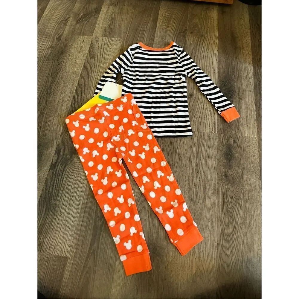 Disney Minnie Mouse Boo Halloween 2pc Jammy Set Girls Size 12 Month NEW